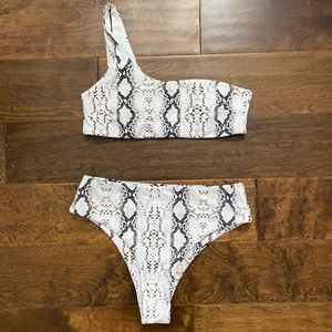 snake skin bathingsuit